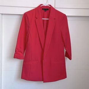 INC blazer in Coral - 3/4 sleeve